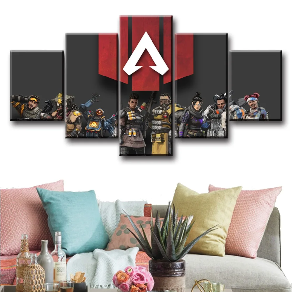 5 шт. настенные картины Apex legends Game|Рисование и каллиграфия| |