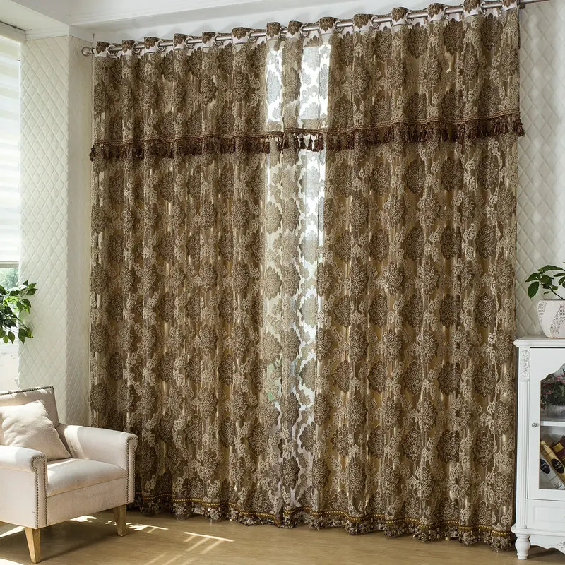 

2 Pieces 2017 New European Contracted Style Curtain, The Sitting Room The Bedroom Curtain, The Shading Custom Curtains.