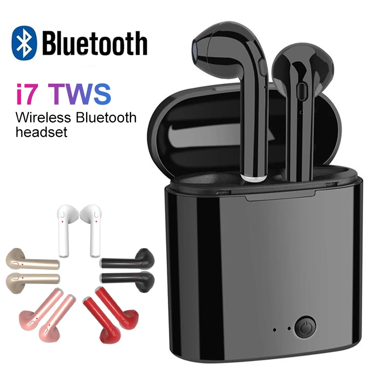 Cewaal i7s TWS Bluetooth наушники стерео вкладыши Беспроводные с зарядным устройством
