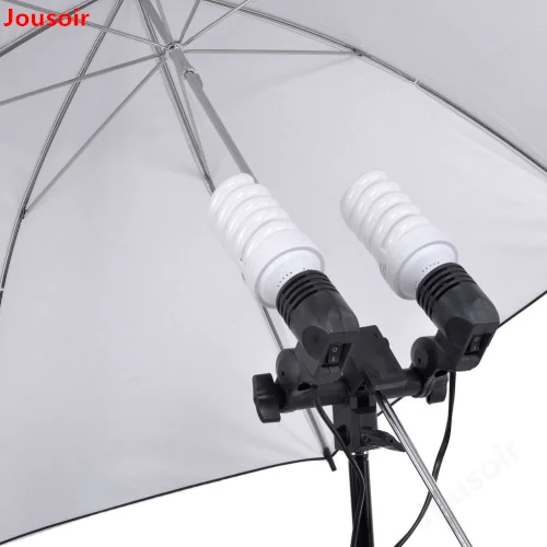 Photographic-Accessories-Continuous-lighting-E27-Double-Bulb-Holder-Flash-Lamp-Bulb-Light-Stand-Mount-Umbrella-Bracket (5)