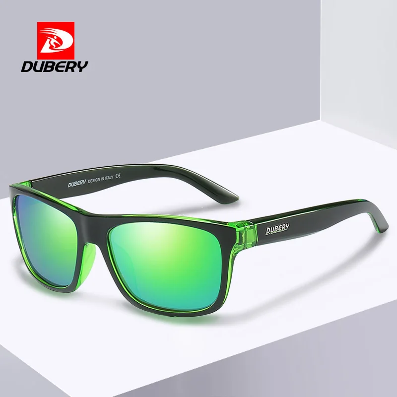 

DUBERY Sports Style Sunglasses Men Polarized HD Driving Square Sun Glasses Polaroid Lens Goggles Shades Male Gafas de sol XH18