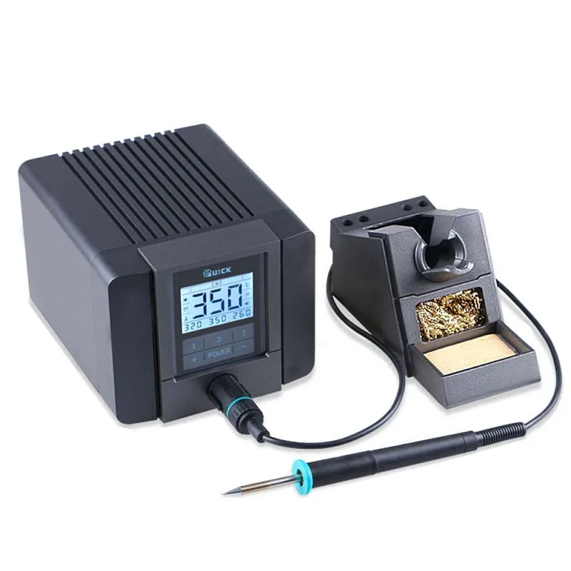 

QUICK TS1200A 120W soldering station estacion de soldadura rework station hot gun soldering air soldering station 8586 tools