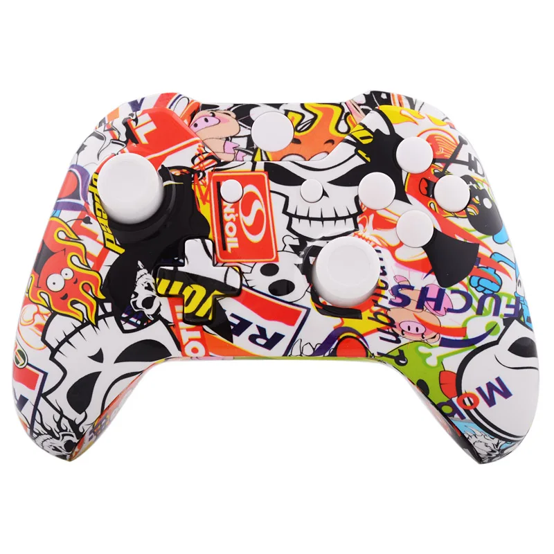 Sticker Bomb Patterned Full Shell Case Buttons Repair for Xbox One Controllerrepair forsrepair