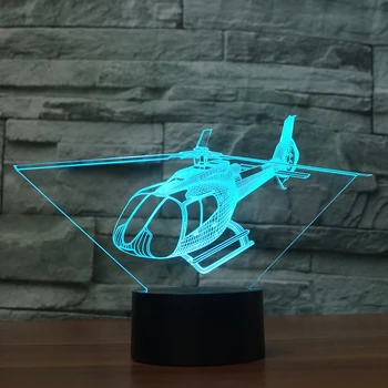 

Super cool Helicopters 7 Changing Colors 3d illusion night lamp