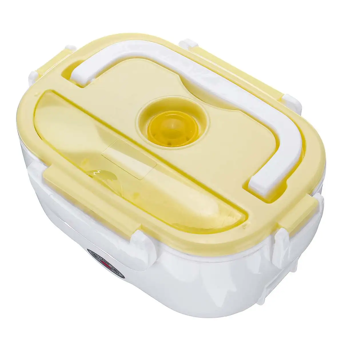 Yellow AUGIENB переносная коробка для ланча контейнер для еды электрическое Отопление подогреватель пищи контейнер для риса наборы посуды 12 В/40 Вт - Цвет: Yellow