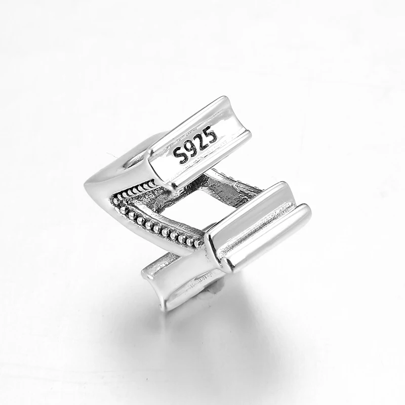 Подходит браслет Pandora Charms, изящный Алфавит Lukcy N, бусины с буквами, Настоящее серебро 925 проба самодельное ювелирное изделие из бисера, изготовление