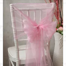 61 цвет-1/3 100 шт 50*200 см 100 органза чехлы на стулья/колпачок/крышка лента для свадьбы события и вечерние& дома& украшение для банкета Текстиль