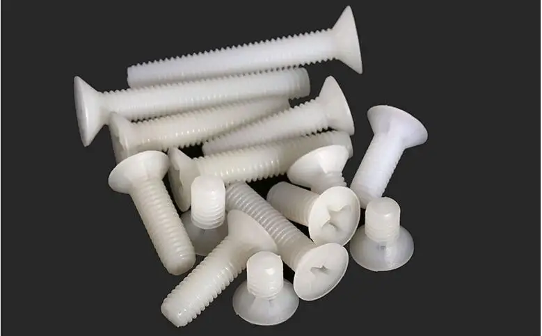 

10pcs M8 countersunk cross nylon screw flattener plastic screw flat head plastic screw length 12-40mm