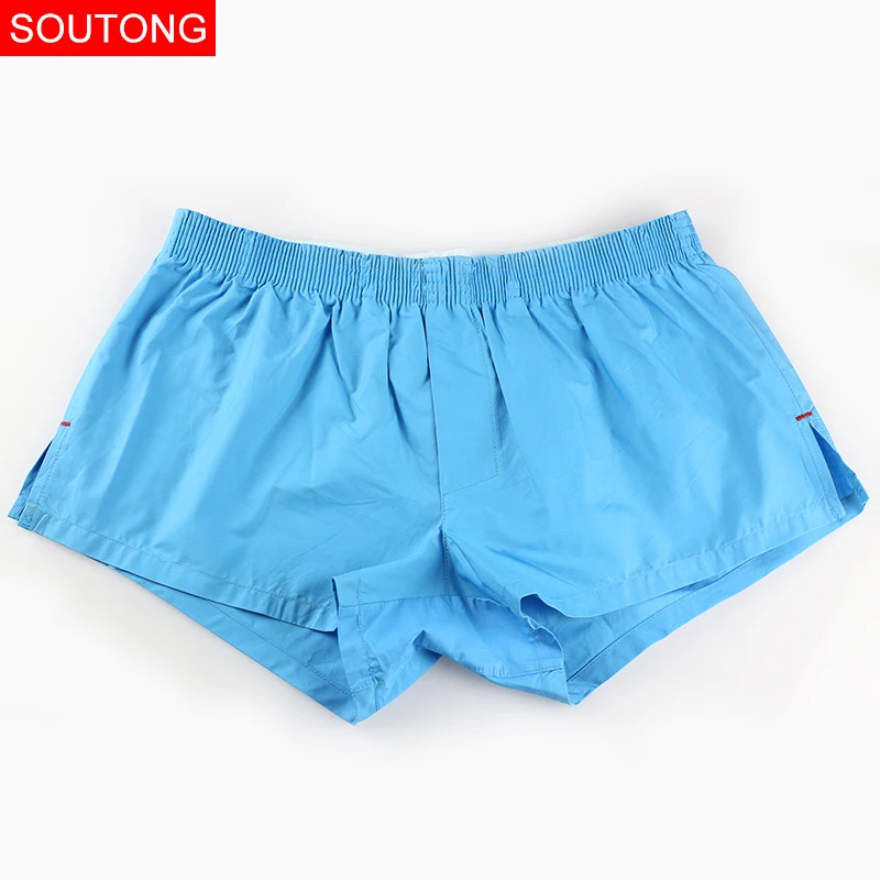 Soutong, 3 шт./партия, мужское нижнее белье, боксеры, шорты, Cueca, хлопок, мужские нижние трусы, одноцветные, свободные, мужские, домашние трусы, jjk01