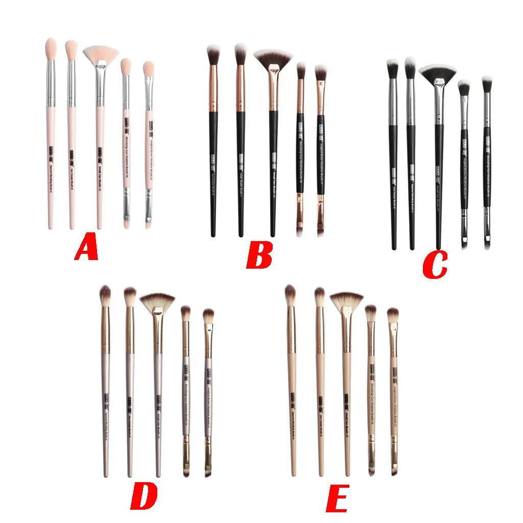 

MAG 5Pcs Cosmetic Wooden Eyebrow Eyeshadow Foundation Brush Makeup Tool кисти для мкияжа L525