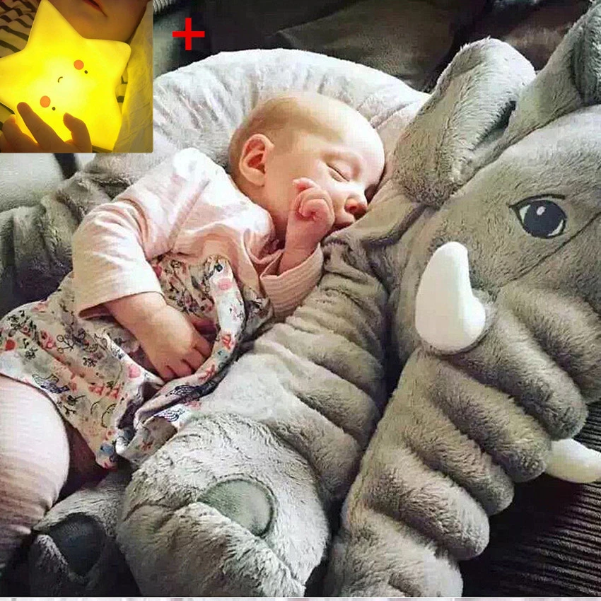 sleeping elephant pillow