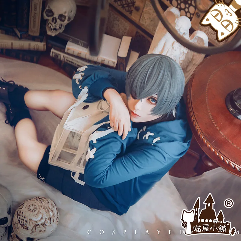 Черный Дворецкий Ciel Phantomhive Brother Косплей Костюм Хэллоуин Униформа рубашка+ брюки+ пальто s-xl