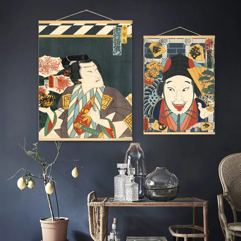 Japan-Style-Japanese-Ukiyoe-Yamato-e-Hanging-Scroll-Painting-Canvas-Posters-And-Prints-Wall-Art-Wall