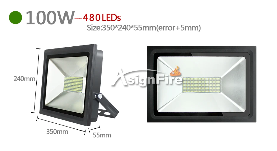 Ultrathin LED Flood Light 170-260V Waterproof IP65 15W 30W 60W 100W 150W 200W Led Floodlight Outdoor Lighting Refletor LED