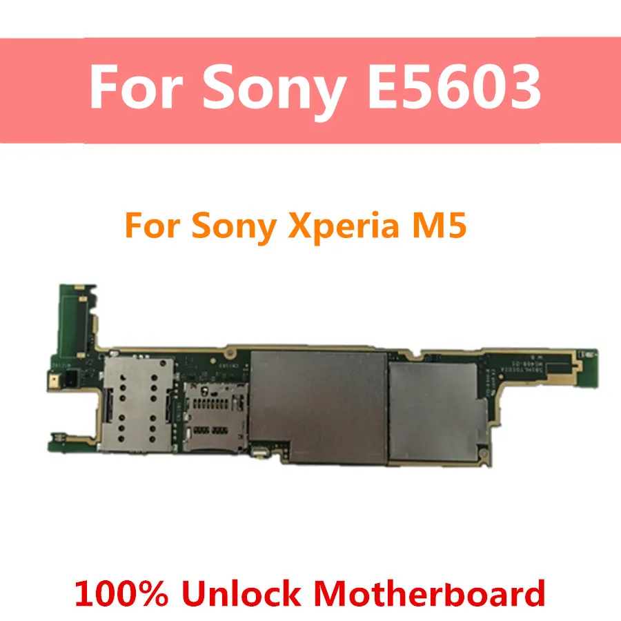 

Motherboard For Sony Xperia M5 E5603 With Android System Logic Board For Sony Xperia M5 E5603 With Chips 100% Unlock Mainboard
