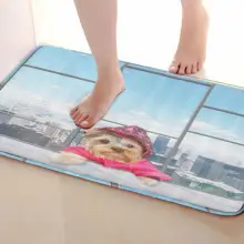 Коврик для ванной комнаты в стиле собаки, Забавный Противоскользящий коврик для ванной, аксессуары для душевой занавески, соответствующие вашей душевой занавеске