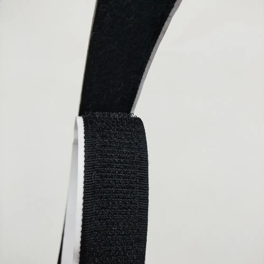 2 Rolls Black White 1M Hook and Loop Strong Self Adhesive Fastener