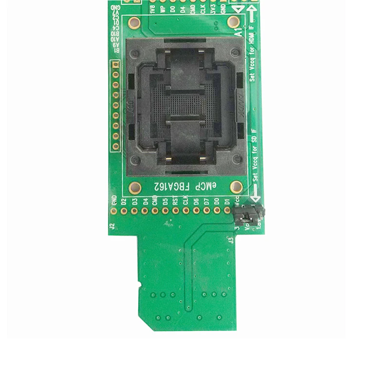 EMMC тестовый разъем для чтения с SD интерфейсом BGA153 BGA169 размер 11 5x13 мм шаг 0 5
