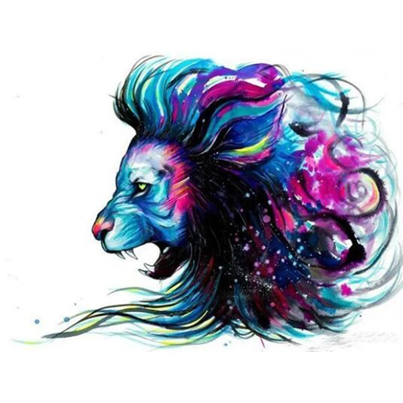 new Diamond Painting Animal Diamond Mosaic Lion Full Drill Square