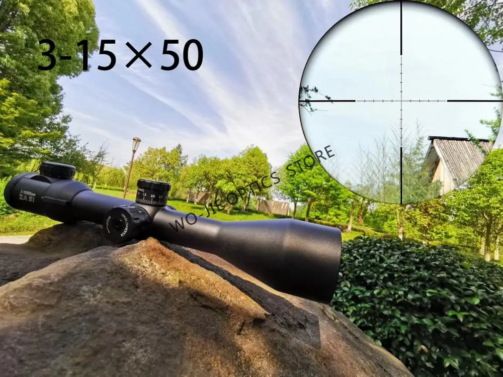 

Hunting Optic 3-15X50 Long Range Riflescope Side Wheel Parallax Optic Sight Rifle Scope Hunting Scopes Sniper Luneta Para Rifle