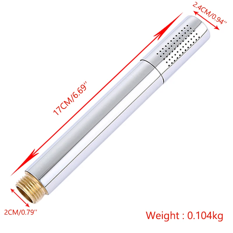 SRJ Bathroom Shower Handheld High Pressure Shower Head Nozzle 304 Stainless Steel Chrome-Plated Home Bathroom Shower Accessories