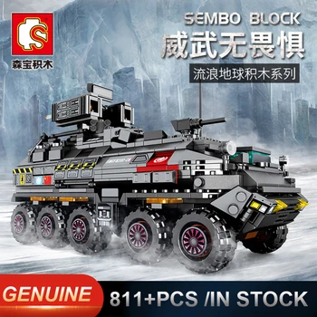 

New Sembo Figther Trucks Military Tank Comptible LGSet Technic Building Model Blocks Bricks Toys Birthday Gifts Minfigures