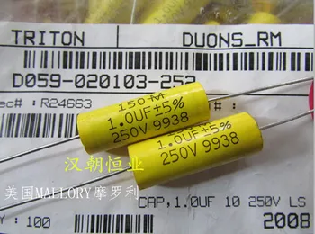 

100% New and original 150M 250v1uf 5% Audio - frequency coupling amorphous capacitance Size: 9 mm * 25 mm