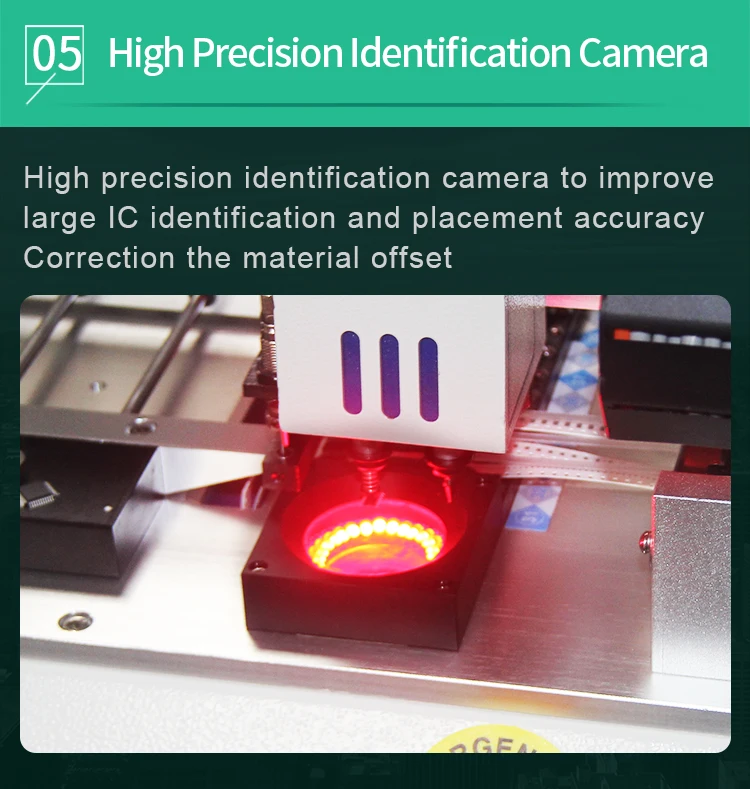 Настольный светодиодный монтажный SMT IC Chip Mount SMD палочки место машина с 54 места подачи и 4 камеры