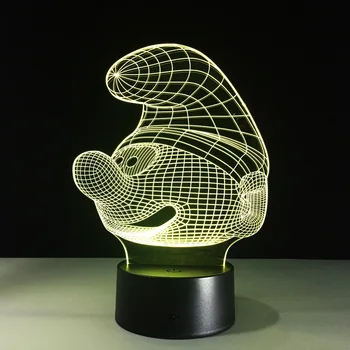 

7 Colorful animal 3D Lamp Acrylic LED Night Light USB Touch Sensor Light Children Cute Night Lamp Bedroom Light Kids Gifts