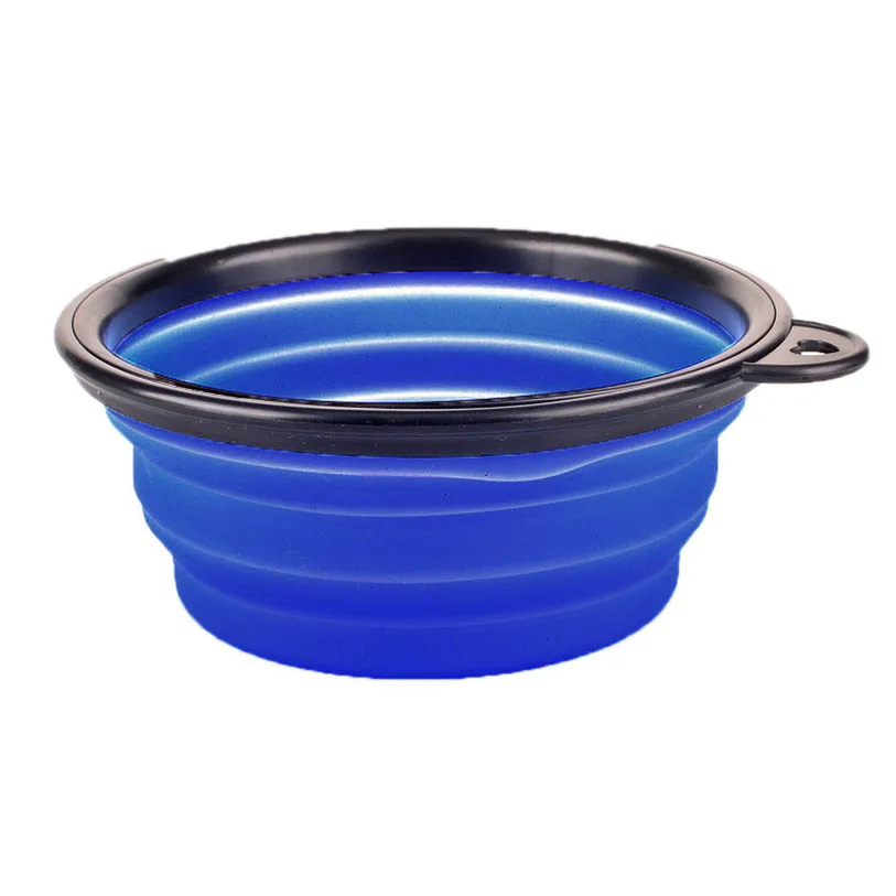 1pc Portable Travel Collapsible Silicone Pets Bowl Food Water Feeding Foldable Cup Dish for Dogs Cat Water Dish Feeder noFB18 (16)