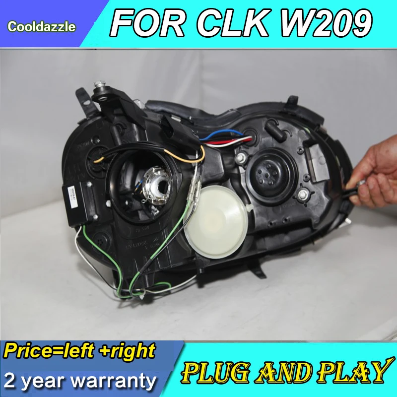 Для Mercedes Benz CLK W209 светодиодный головной светильник 2004 20052006 2007 2008 2009 год передние