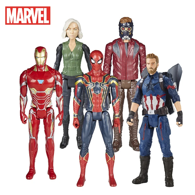 

Marvel Toys The Avenger 30CM Super Hero Thor Captain America Spiderman Iron PVC Actions Anime Figure Toys for Children Gifts
