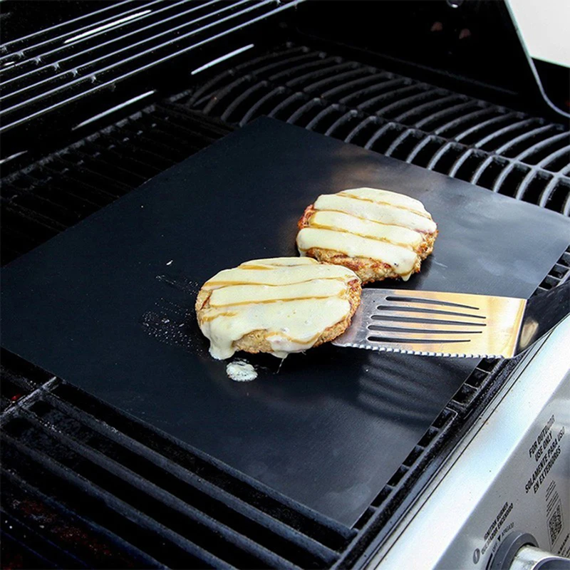 5ps/Set Reusale BBQ Grill Mat BBQ Accessories For Outdoor Easy Clean