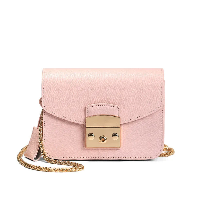 

Luxury Brand Design Cow Leather Flap Lady Brand Women Shoulder Bag Chain Lock Messenger Bags Genuine Leather Handbags Sac A Main