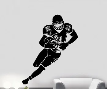 

YOYOYU Cool NFL Rugby unionSoccer sporting Vinyl Art Wall Decal For Children Boys Bedroom Wall Sticker Y-214