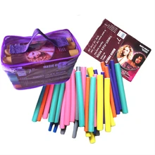 MOONBIFFY 42pcs/set 7 Styles Magic Hair Curler Rollers Spiral Foam Bendy hair curling flexi rods drop shipping MOONBIFFY 42pcs/set 7 Styles Magic Hair Curler Rollers Spiral Foam Bendy hair curling flexi rods drop shipping