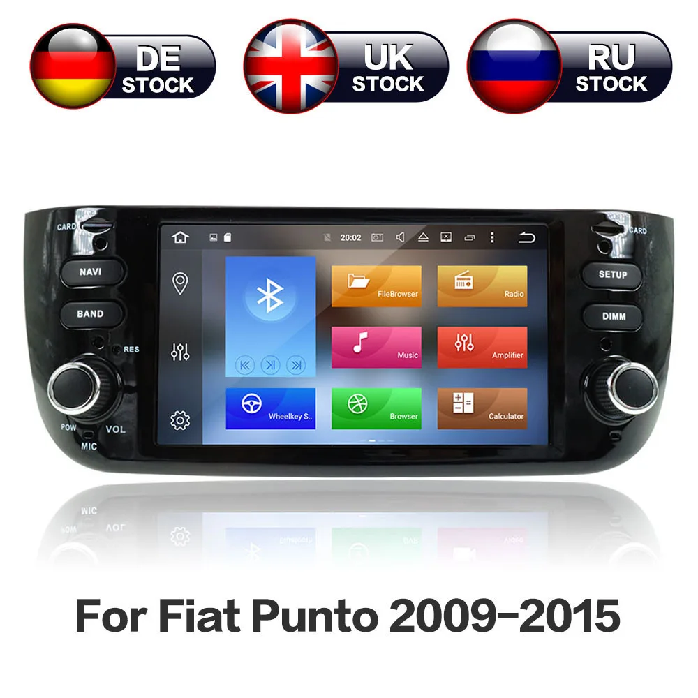 Clearance Android8 4GB+32GB 8 Core Car GPS Navigation No DVD Player Radio Stereo For Fiat Punto 2009-2015 for Linea 2011-2015 Auto Video 0