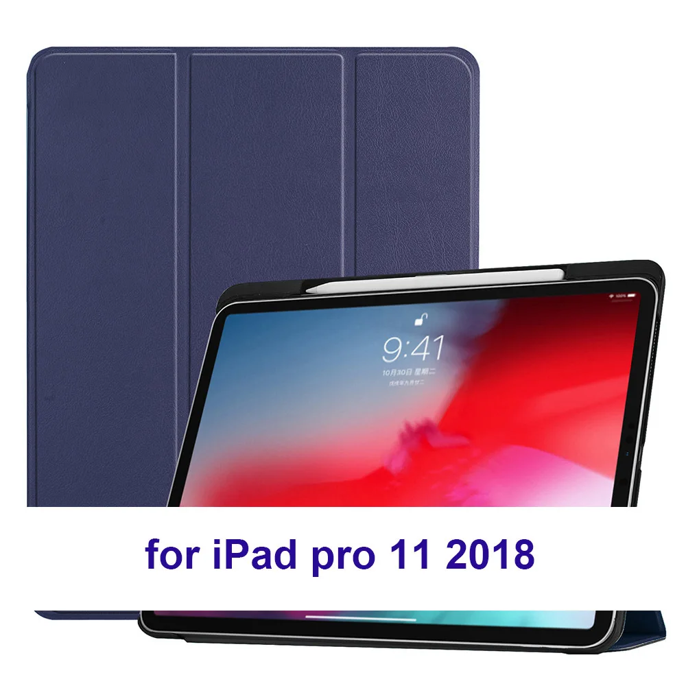 SeenDa Магнитный умный чехол для планшета для iPad Pro 11 Чехол для iPad Pro 12,9 трехслойный Магнитный чехол-подставка для iPad Pro 11 12,9 - Цвет: Pro-11 Blue