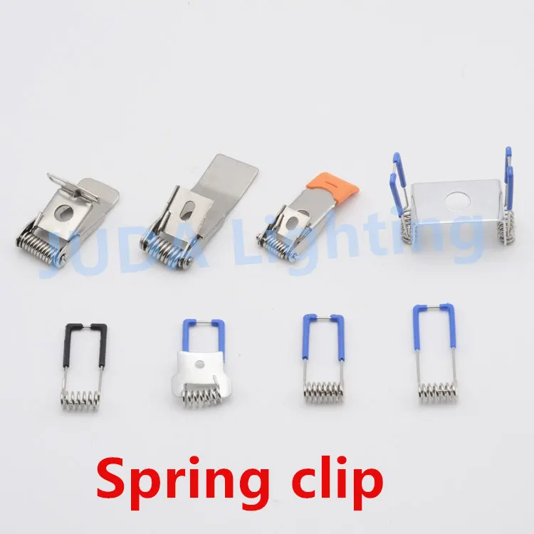 

Spring Clips Spring Clamp for LED downlights Ceiling lamp brackets Aisle lights iron buckles hardware lighting accessories