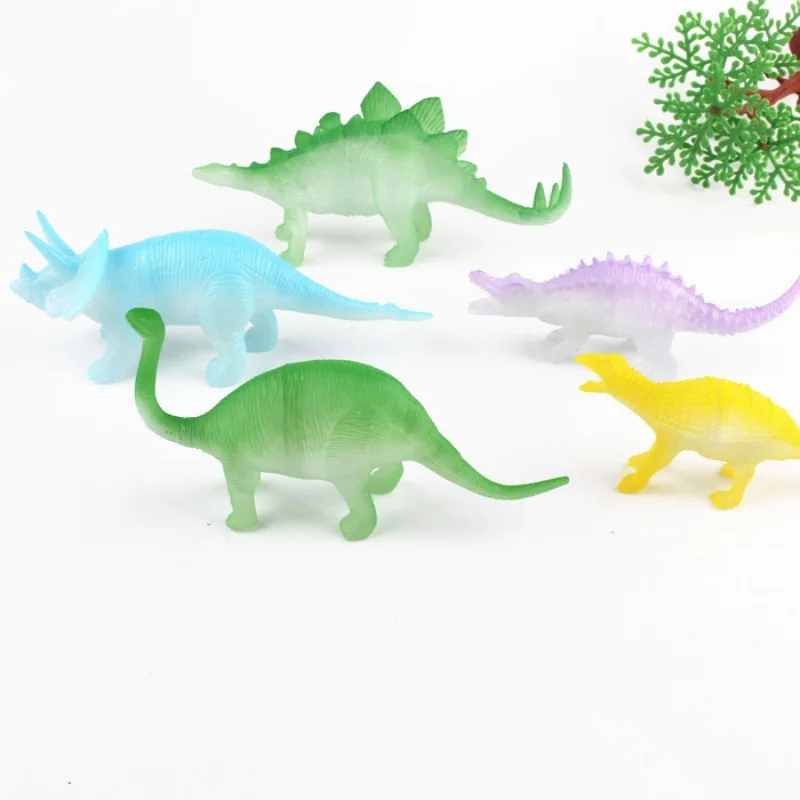 8 шт./компл. ночник фосфоресцирующий динозавр фигурка Подарочная игрушка для детей Детские игрушки и забавные игрушки