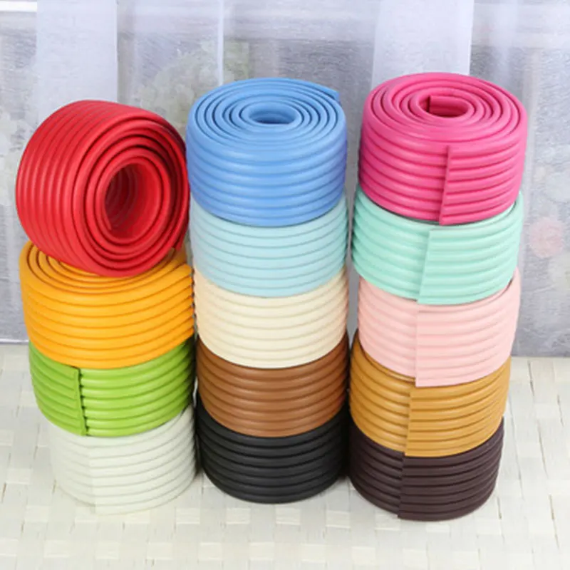 Soft W-shaped Wider Bumper Strip 2M Length Guard Child Baby Safe Corner Furniture Table Protection Child Protection Security