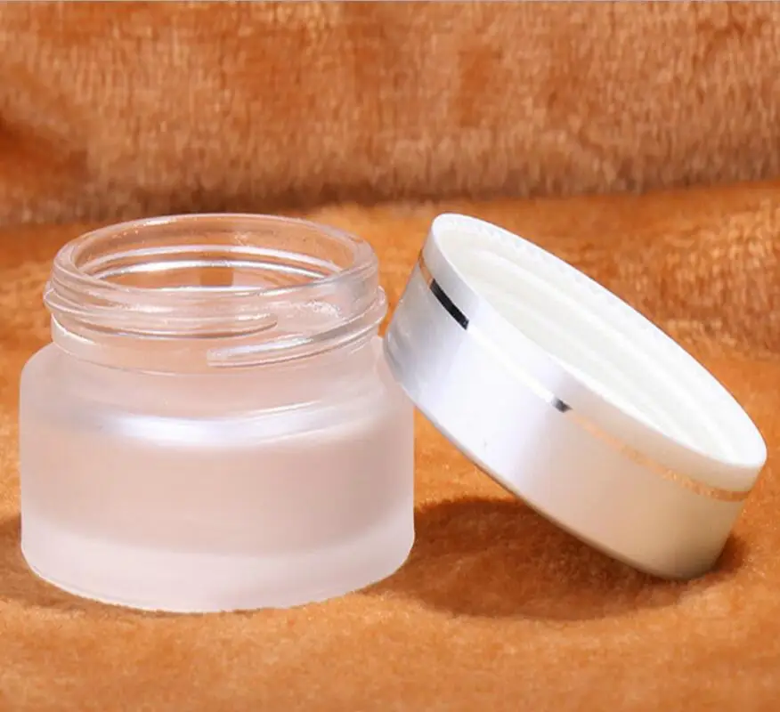 100pcs 50g frosted glass jars, 50ml frost cream jars, skin care cream