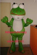 Sommer heißer verkauf!! neue Erwachsene größe großen augen frosch maskottchen kostüm mit anzüge schuhe hände phantasie party kleid Halloween kostüm