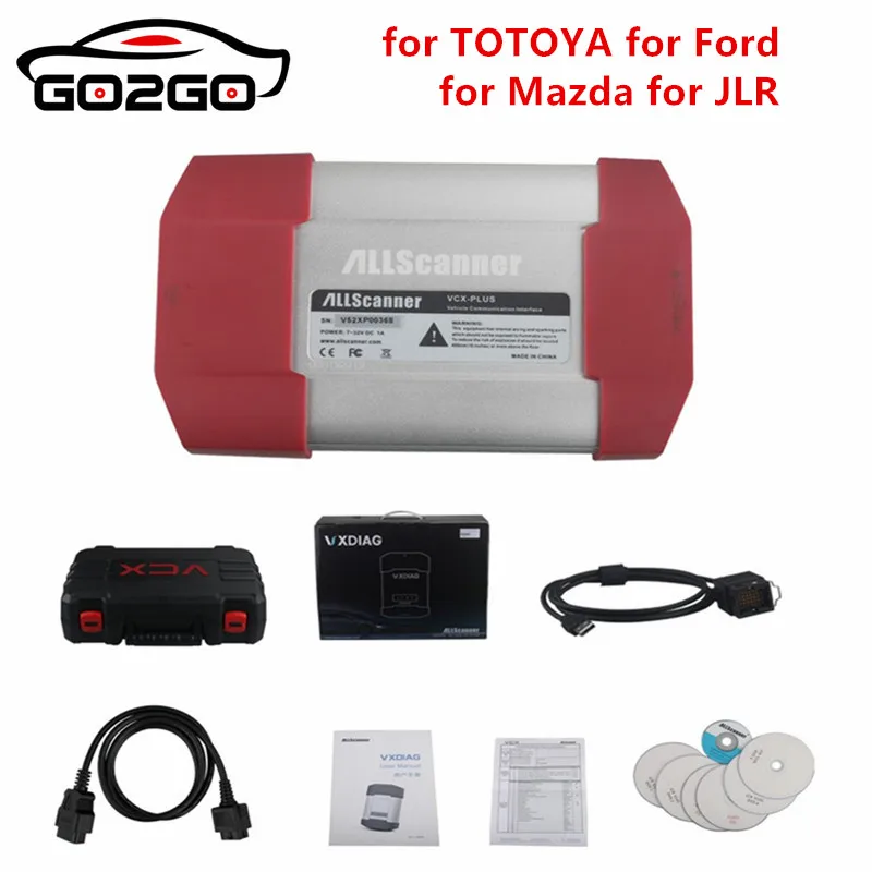 Горячая VXDIAG мульти диагностический инструмент 4 в 1 для TOTOYA V11.00.017/для Ford и Mazda IDS