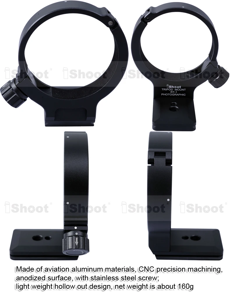 Suporte da Câmera Colar com Arca Placa de Liberação Rápida para Nikon Lente Tripé Montagem Anel Ajuste Af-s 300mm f - 4e pf ed vr Rt-1 - Image 2