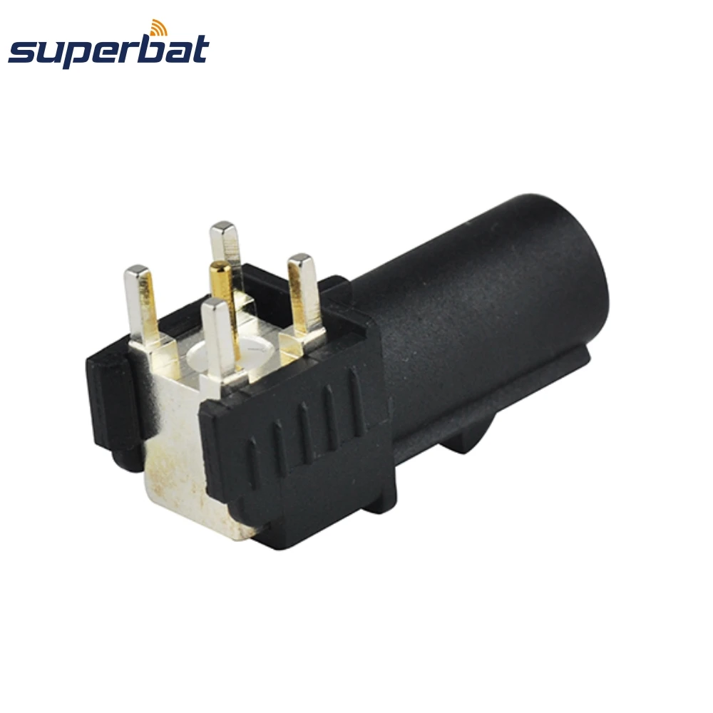RF Coaxial Connector for Satellite Radio Right Angle Male PCB Mount