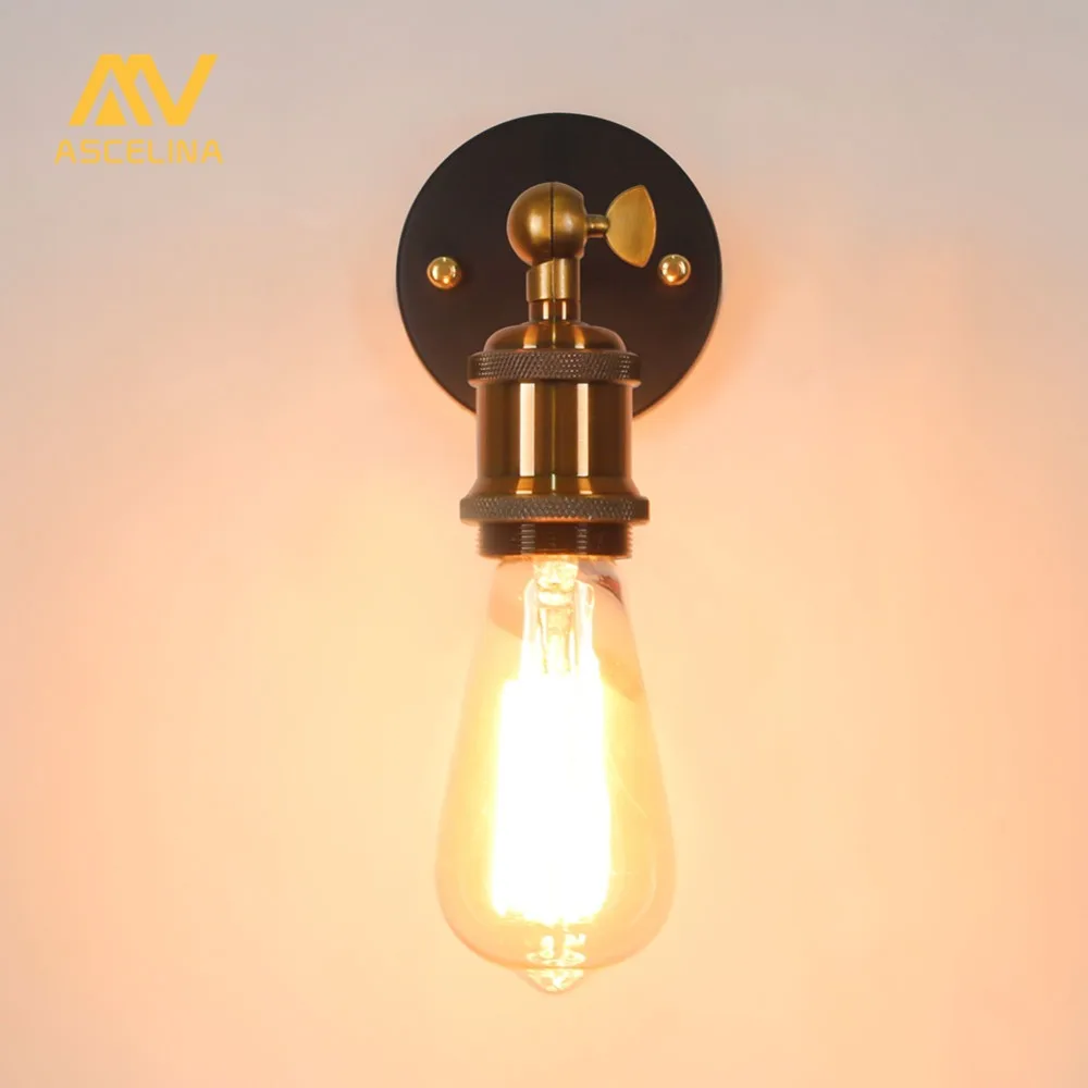 Wall Lamp Industrial vintage wall sconce Loft Retro light fixtures brass WALL Lights Indoor Bedroom Bathroom Balcony Bar light