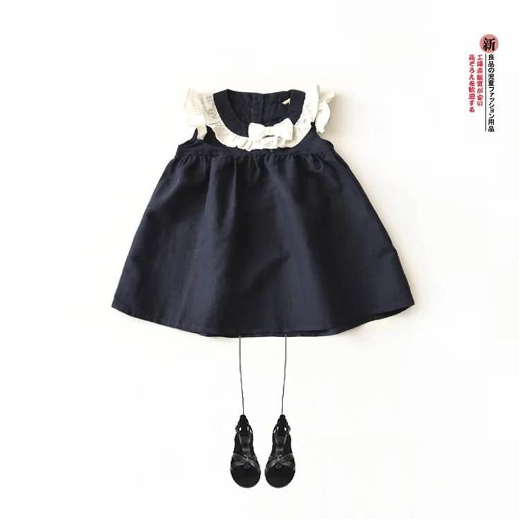 

2018 Summer New Korean edition children's Wear girl lace sleeveless dress dress Kids Fashion 2019