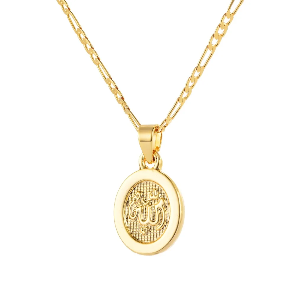 

Arabic Men Women Gold-color Islam Religious Muslim God Allah Pendant Necklace Jewelry