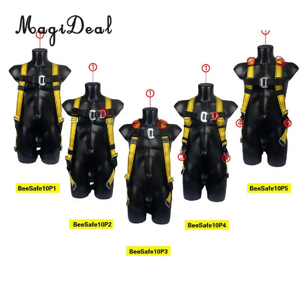 Unisex Rock Climbing Full Body Harness Safety Belt for Men Women Caving Rescue Equipment Gear